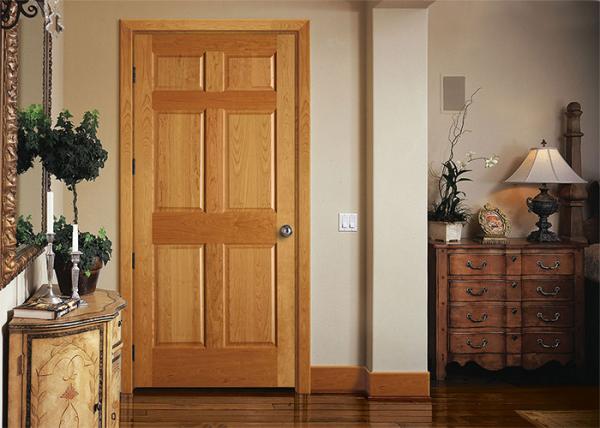Quality Bathroom Wood Plastic Composite Doors Customized Color , 19-40mm Door Frame Thickness for sale