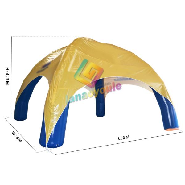 Protable Inflatable Canopy Tent For Sport Meeting / Outdoor Events 15oz Pvc Material