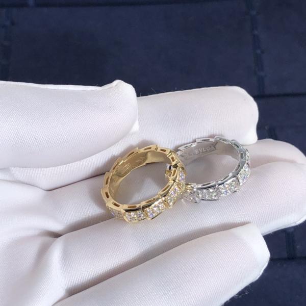 BVL Serpenti Viper Ring High Quality 18K Gold Ring Jewelry Natural Diamond Engagement Ring