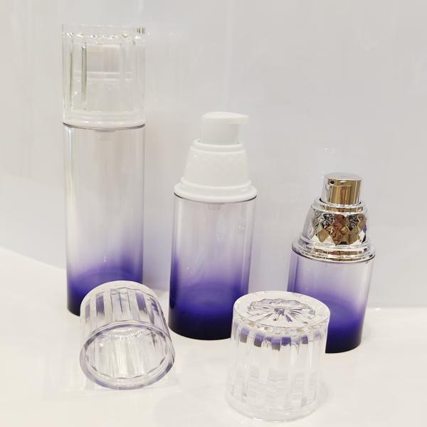 Eco-friendly Airless Pump Spray Bottles 15ml 30ml 50ml 50g 100g for Cosmetic Packaging Plastic Type AS PP Round Shape