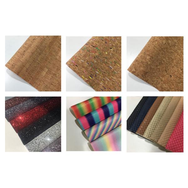 Hot Printed Patterned Leather Fabric High Density Micro Fiber Base For Bag