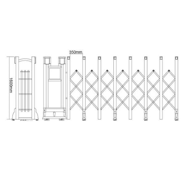Wireless Remote Control Electric Retractable Gate Self - Acting