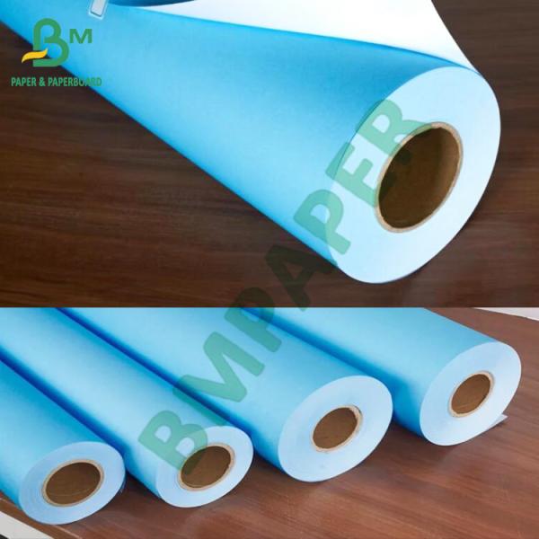 CAD Bond Paper Single Side Blue Plotter Paper Roll 24 Inch 36 Inch For CAD Plotter