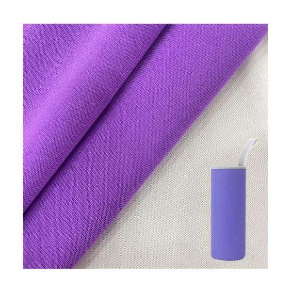 Quality 75D Stock Lot Anti Slip Jersey Fabric 100% Polyester For Glass Bottle Cover for sale