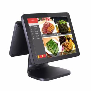 Dual Screen Pos Computer System 35W Power Consumption With Card Reader