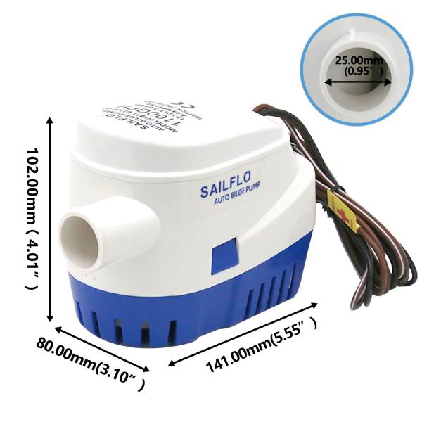 Quality Automatic 12v 1100gph Submersible Outboard Water Pump Impeller for sale