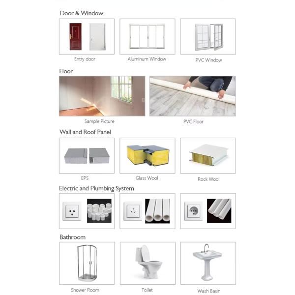 Portable Site Accommodation Prefabricated Modular Labor Flat Pack Container Cabin