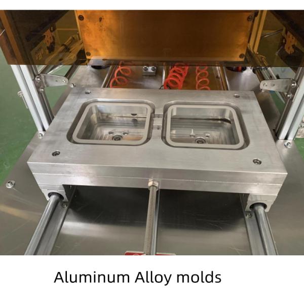 2100W Plastic Food Tray Sealing Machine Food Plate Sealing Machine 40m³/h