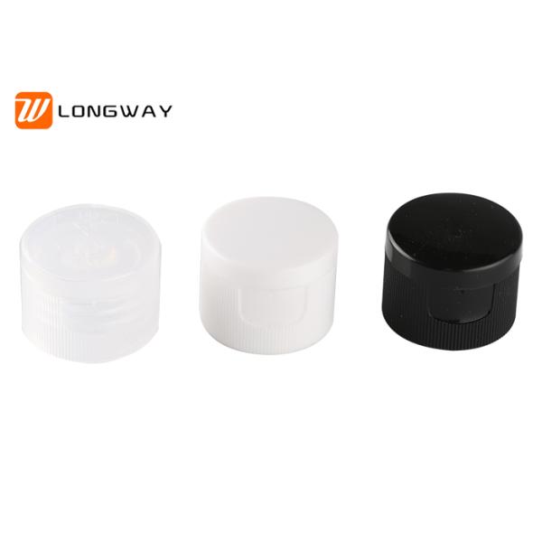 White Plastic Flip Top Caps , Flip Top Lids For Bottles Customized Logo Printing