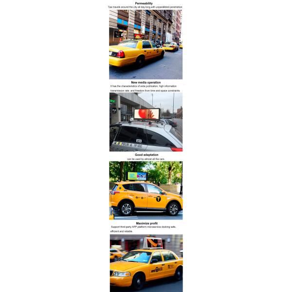 Double Sided Taxi Top Led Display P2.5 P3.33 P5 Car Top AD Display Screen