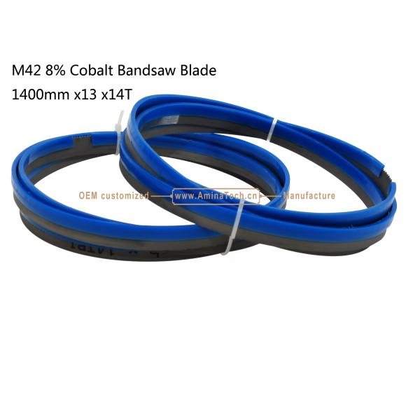 M42 8% Cobalt Bandsaw Blade 1400mm x13 x14T For Cutting Both Wood and Steel Sheet