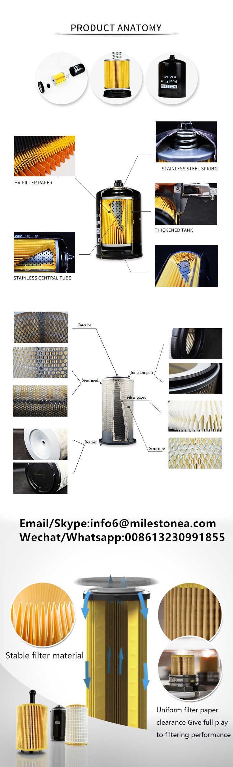 R60P Factory Direct Sales Engine Diesel Fuel Water Separator Filter filter R60P for Marine Filter diesel