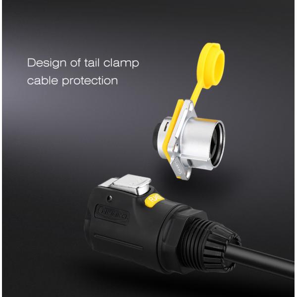 Cnlinko LP24 RJ45 Waterproof Connector Internet LED Display 8P8C Connector Network CAT6 IP68 RJ45 Adapter Plug and Socket