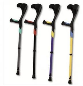 China Aluminum Alloy Lightweight Crutch , 92-115cm Adjustable Walking Stick For Elders wholesale