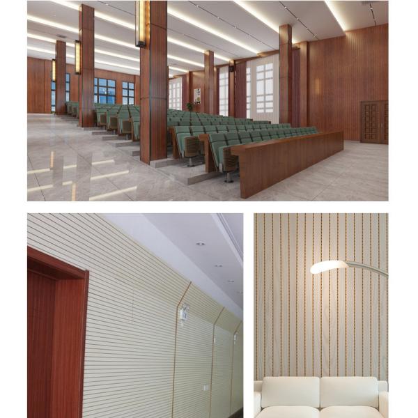 Waterproof Wood Plastic Composite WPC Sound Absorbing Panels OEM