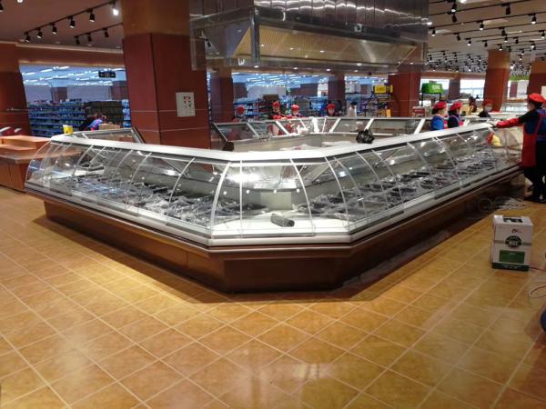Quality Custom Deli Chiller Display Cabinet With Carel Digital Temperature Controller for sale