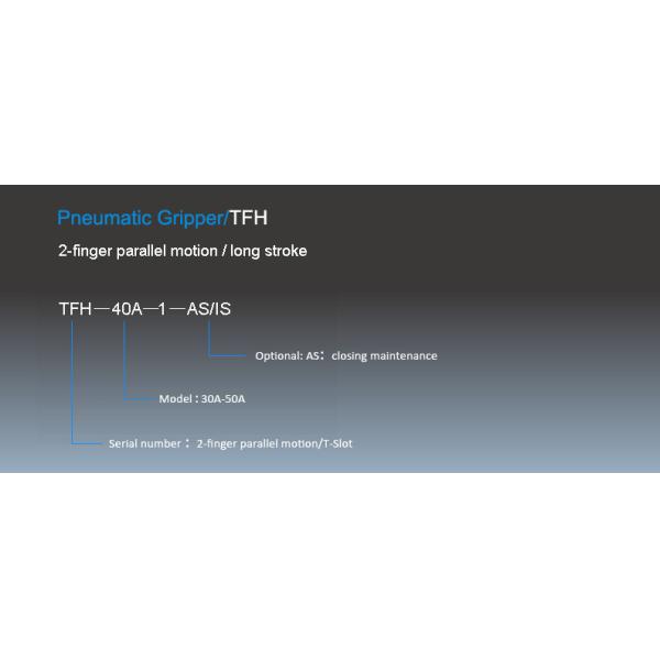 Compact Precision TFH Series Parallel Gripper With Rack And Pinion Synchronous Drive