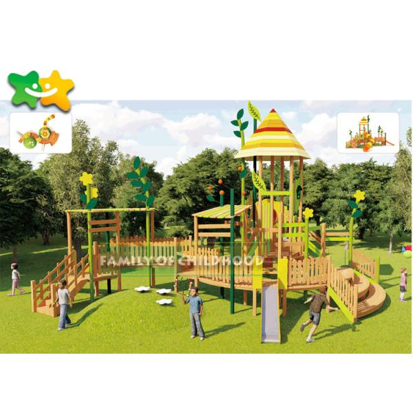 Diy Wooden Playground Slide , Wooden Frame Slide Surfact Mounting Stable