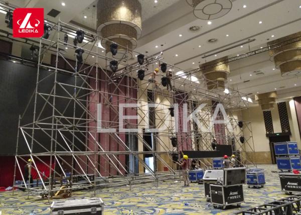 Quality Flexible Layer Truss ,Aluminium Slab Form Lighting Scaffolding For Line Array for sale