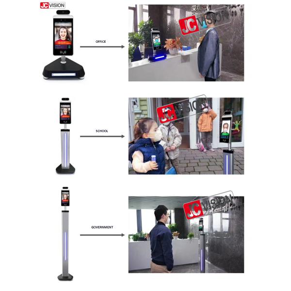 Android OS AI Facial Recognition And Temperature Scanner 8 Inch