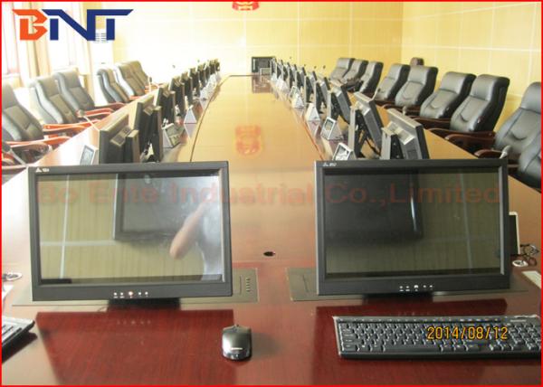 Quality Pubilc Security Bureau Meeting Room Project , LCD Motorized Lift With Screen Overturn Function for sale