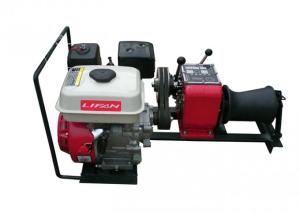 China 4HP Power Construction Cable Winch Puller Petrol Engine Lifting Machine wholesale