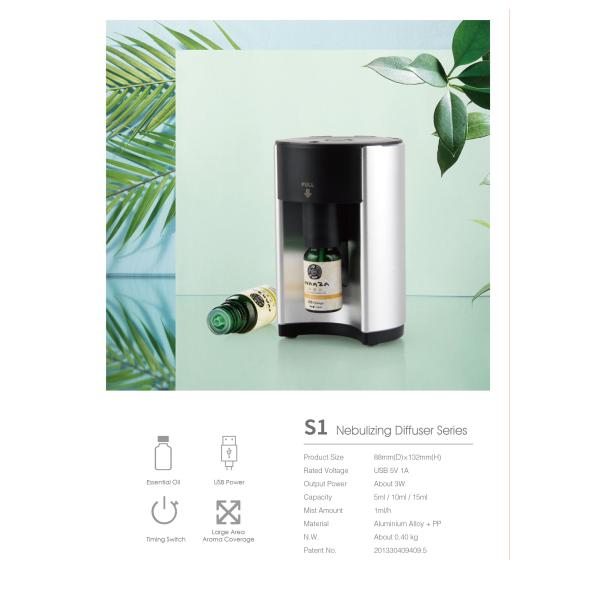 Delko Essential Oil Diffuser for Aromatherapy Oils, Nebulizing Diffusion System, Scent Machine for Office, Home