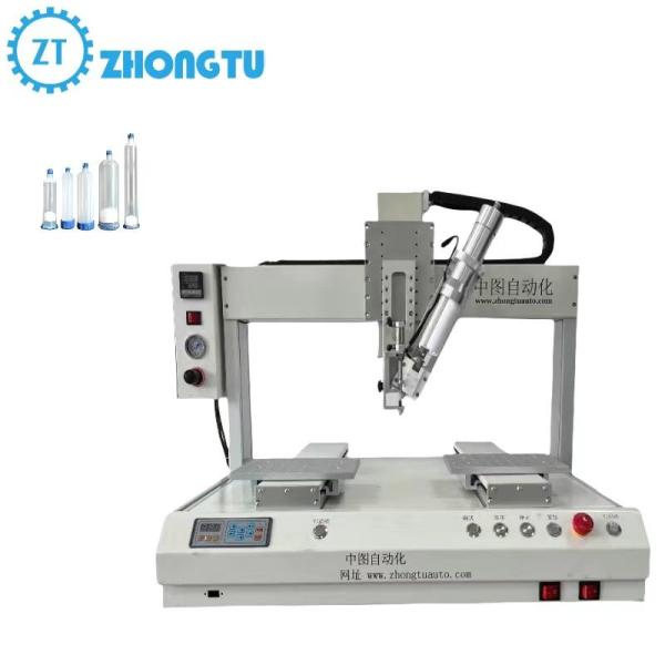 Quality Automatic Dispensing Machine Stable Glue Dispensing with Instrucxtion Video and Desktop Installation for sale