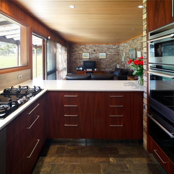 Brown Wood Veneer Kitchen Cabinet Sets Dark Complete Modular Kitchen