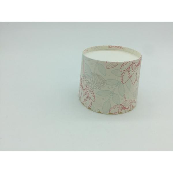 Graceful Cupcake Baking Cups Paper Muffin Molds White Flower Pattern Oil - Proof
