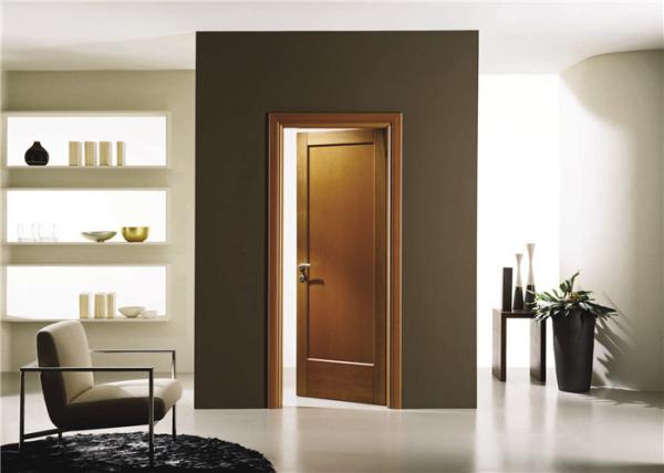 Quality House Model Open Inside Swing Solid Wood Doors Customized Color With Knobs / Locks for sale