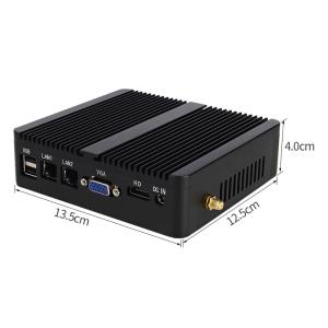 China J4125 Quad Core Desktop Mini PC 8GB RAM 128GB M.2 SSD Dual RJ45 LAN Dual RS 232 COM on sale