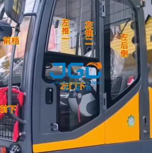 China Excavator Glass C75W Cab Front Gear Glass Car Door And Window Back Whole Vehicle Tempered Glass on sale