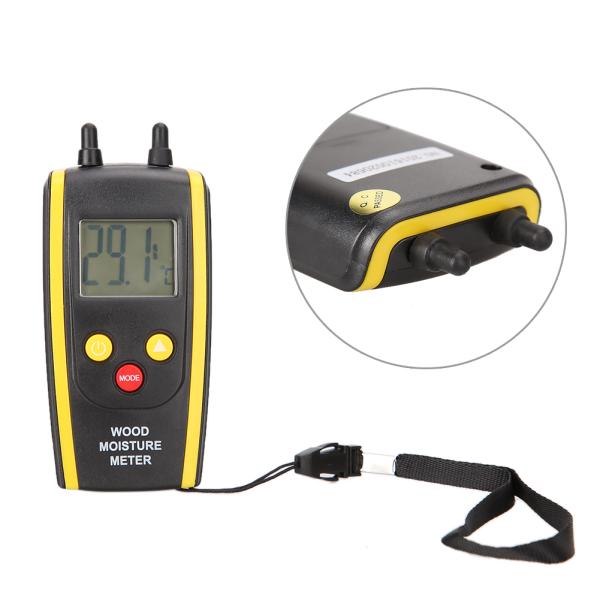 digital Portable wood moisture meter test detector Humidity hygrometer for timbers LCD screen backlight 6---42%