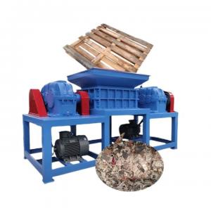 China Automatic Wood Pallet Chipper Twin Shaft Industrial Wood Shredder Machine wholesale