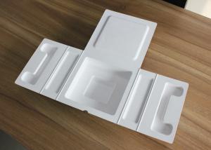 China Foldable Thermoformed Moulded Pulp Tray Green Debossed Embossed wholesale