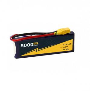 China 45~90C 5000mAh 2S RC Plane Receiver Battery 7.4V RC Glider Battery wholesale