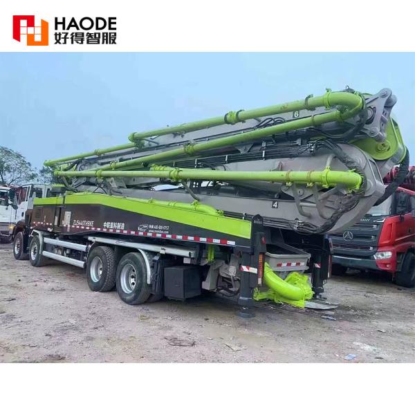 Selling Used Zoomlion 2021 Concrete Pump Truck 37m 49m 52m 56m 62m 63m Second Hand Truck Mounted Concrete Pump Used Pump Truck