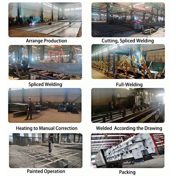Steel Structure Pre Fabricated Steel Buildings Painted Galvanized Surface Treatment