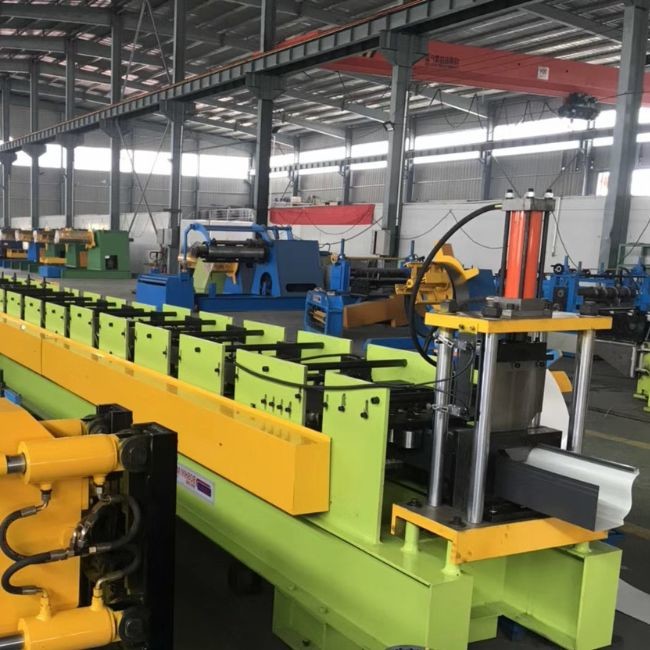 19 Stand Gutter Downspout Roll Forming Machine 7.5KW For Galvanized Steel Coils