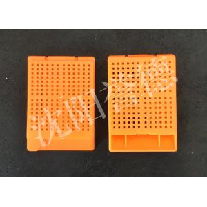 China Pathology Medical Consumable Tissue Embedding Cassette With Biopsy Square Holes wholesale