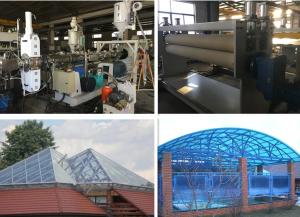 China Multiwall UV Protected Plastic Sheet Extrusion Line For PC Hollow Sheet / Roofing Sheet wholesale