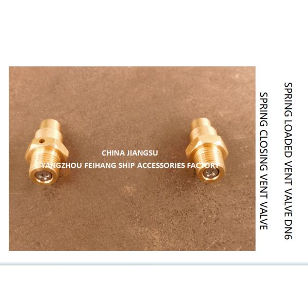 DN6 Size Spring Loaded Vent Valve with Threaded Connection Compliant to CB/T3778-1999 Standard