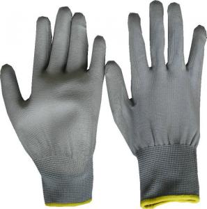China PU Coated Grey Nylon Gloves, PU Coated Nylon Gloves wholesale
