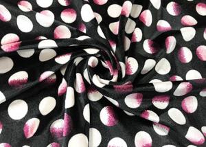 China 220GSM 94 Polyester 6 Spandex Warp Printed Knit Fabric Velboa For Lady
