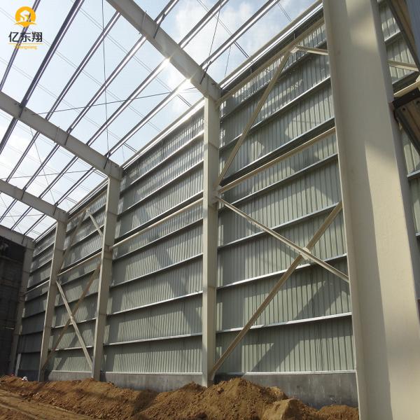 Rolling Door Steel Structure Warehouse Fast Easy Installation With Section Coulmn Main Structure