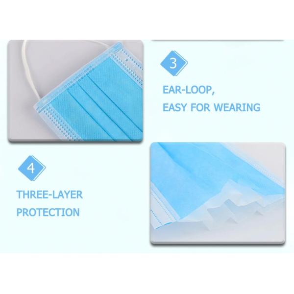 Disposable face mask 3 ply