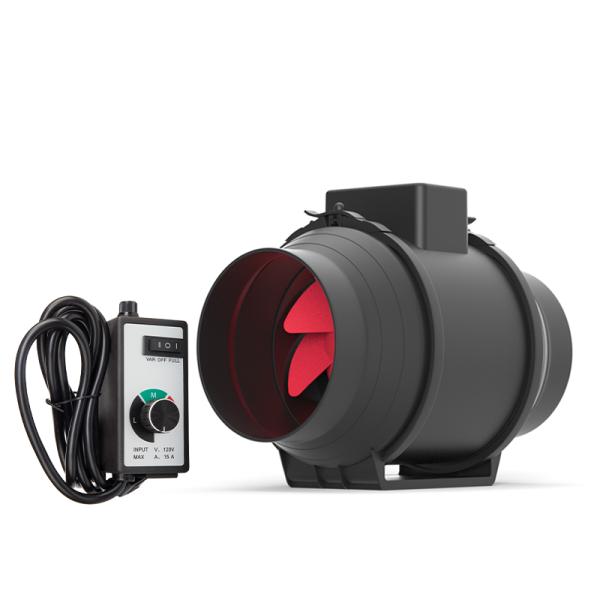 Rust-Resistant Material 23-65 Inch Plastic Ventilation Duct In Line Fan for Grow Tent