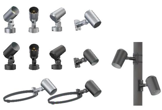 Round Base IP65 3x3W 80lm/w LED Landscape Spot Lights