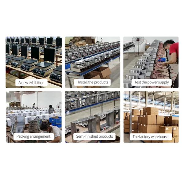 110V Commercial Waffle Maker Machine with Temperature Range of 50-300C and Compact Design